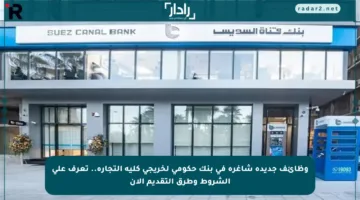 وظائف جديدة شاغرة في بنك حكومي لخريجي كلية التجارة.. تعرف على الشروط وطرق التقديم الآن